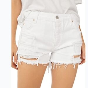 NWT Free People Maggie Mid-Rise Denim Shorts Size 26